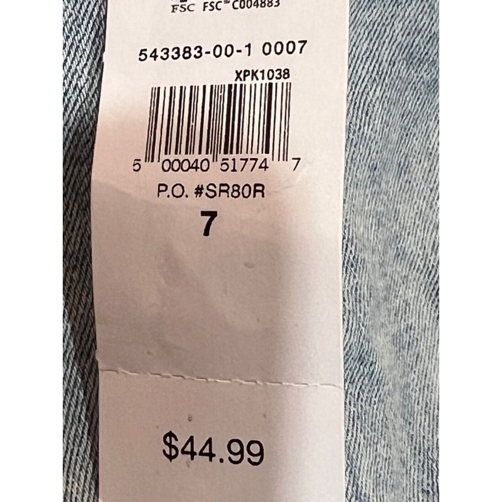 NWT GAP Girls High Stretch Jegging Ankle Jeans Sz 7 Light Wash #543383 - Picture 7 of 7